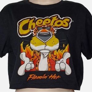 NWT Flamin Hot Cheetos Crop Graphic Tee- Size large